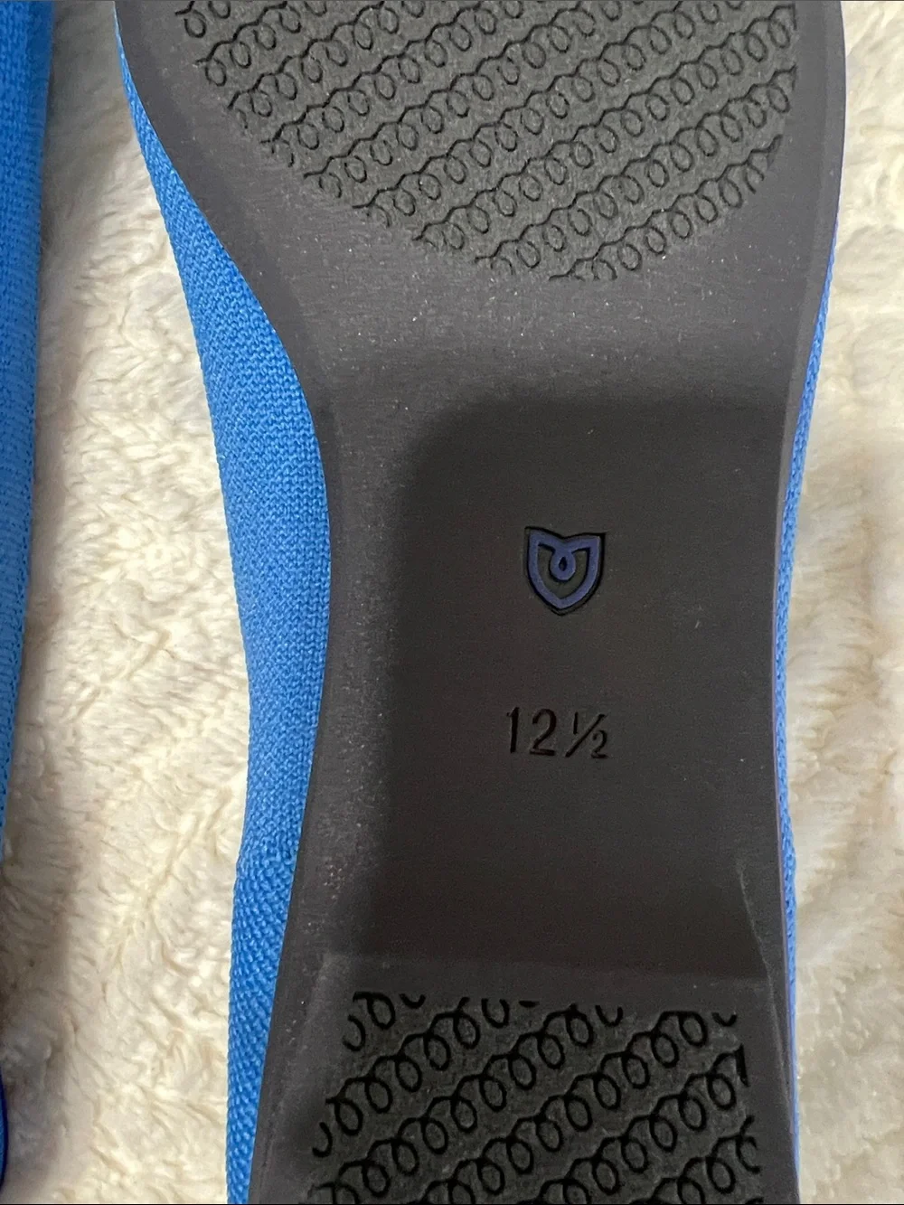 Rothy’s The Point II Oasis Blue Flats NIB Size 12.5 Recycled Knit Pointed Toe